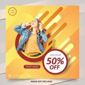 دانلود وکتور لایه باز فروش با تخفیف پنجاه درصدی