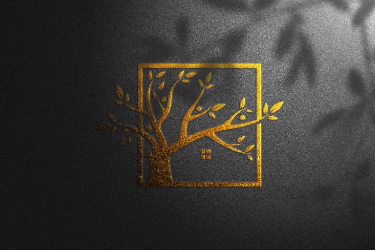 دانلود طرح لایه باز لوگو درخت