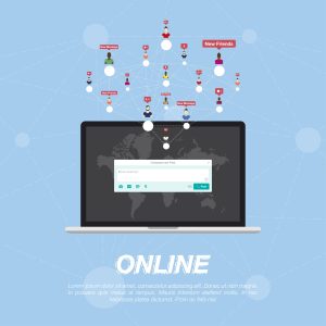 دانلود وکتور لایه باز دنیای ارتباطات و فضای مجازی