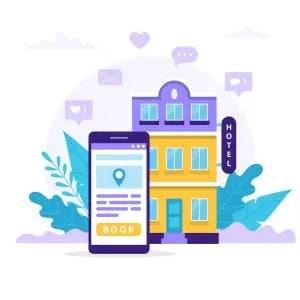 دانلود وکتور لایه باز لوکیشن هتل