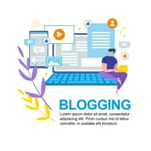 دانلود وکتور لایه باز تولید محتوا و مقاله نویسی وب سایت