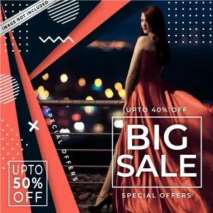 دانلود وکتور لایه باز فروش محصول با تخفیف ویژه