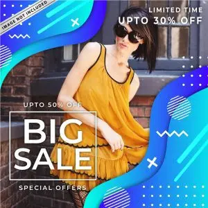 دانلود وکتور لایه باز فروش محصول با تخفیف ویژه