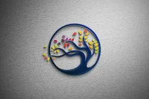 دانلود طرح لایه باز لوگو درخت