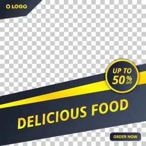 دانلود وکتور لایه باز تخفیف غذا و رستوران
