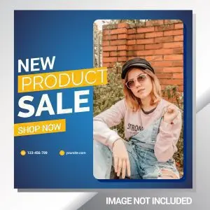 دانلود وکتور لایه باز فروش لباس زنانه با تخفیف ویژه
