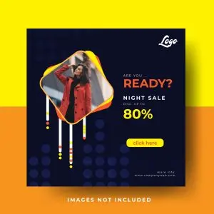 دانلود وکتور لایه باز فروش محصول با تخفیف ویژه