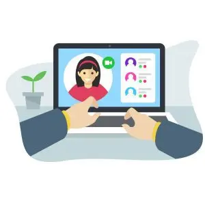 دانلود وکتور لایه باز ویدیوکال، تماس تصویری