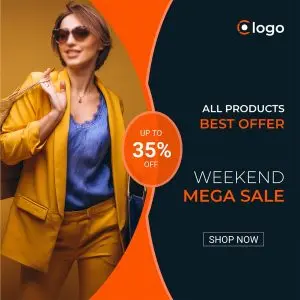دانلود وکتور لایه باز فروش محصولات با تخفیف