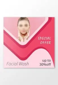 دانلود طرح لایه باز تخفیف فشیال صورت