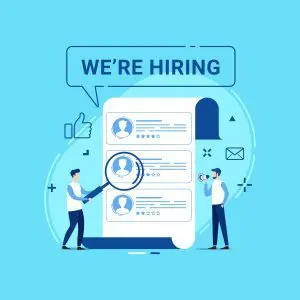 دانلود وکتور لایه باز پوستر رزومه استخدامی