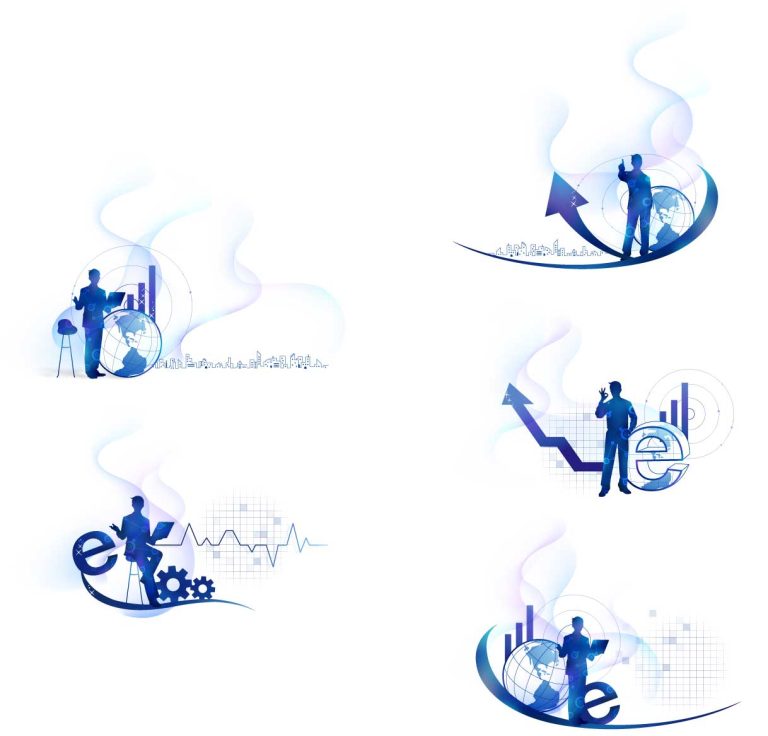 دانلود وکتور لایه باز لوگو اینترنت