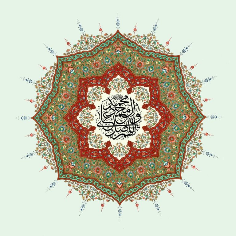 دانلود طرح لایه باز رایگان تصویر صلوات