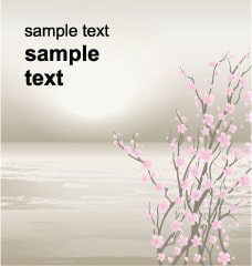 دانلود وکتور لایه باز بکگراند گل های بهاری