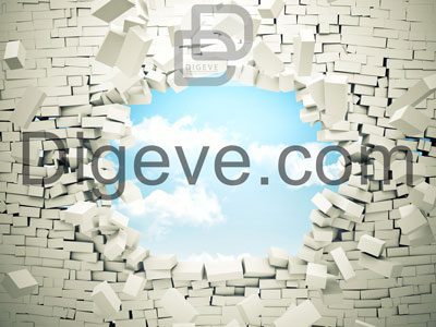 عکس با کیفیت شکستن دیوار
