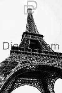 دانلود عکس با کیفیت سیاه و سفید برج ایفل