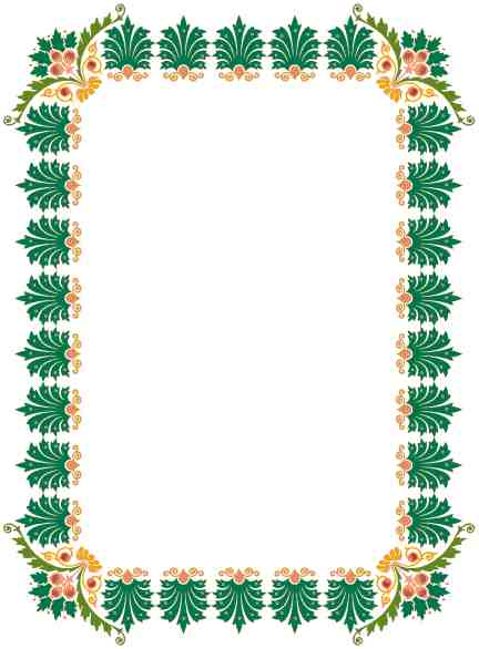 دانلود وکتور لایه باز فریم نقوش اسلیمی