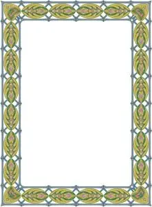دانلود وکتور لایه باز فریم نقوش اسلیمی