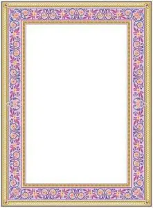 دانلود وکتور لایه باز فریم نقوش اسلیمی