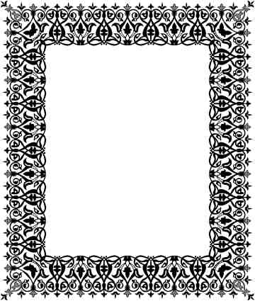 دانلود وکتور لایه باز قاب طرح زینتی شرقی