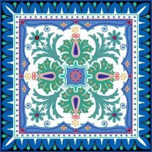 دانلود وکتور لایه باز طرح کاشی کاری سنتی