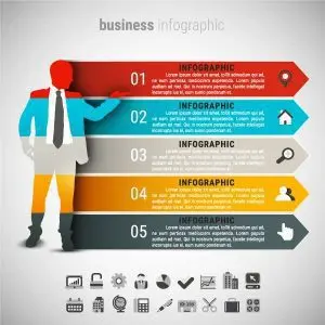 دانلود وکتور لایه باز اینفوگرافی کسب و کار تجاری و شرکتی