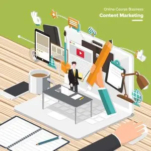 دانلود وکتور لایه باز تولید محتوا و بازاریابی