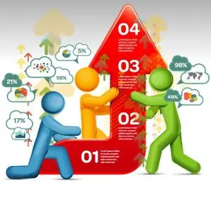 دانلود وکتور لایه باز اینفوگرافی آمار و ارقام و نمودار