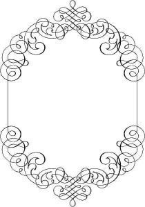 دانلود وکتور لایه باز فریم نقوش اسلیمی