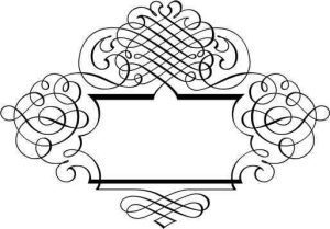 دانلود وکتور لایه باز قاب‌ طومار طرح‌های تزئینی