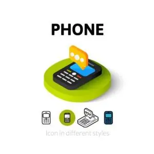دانلود وکتور لایه باز آیکون موبایل