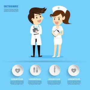 دانلود وکتور لایه باز پزشک و پرستار