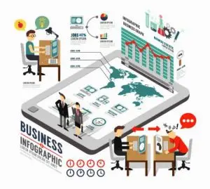 دانلود وکتور لایه باز اینفوگرافی تجارت و کسب و کار