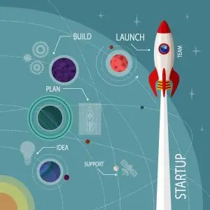 دانلود وکتور لایه باز اینفوگرافی استارت آپ ها startUp