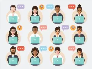 دانلود وکتور لایه باز کالکشن آیکون پشتیبانی