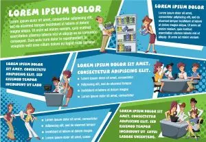 دانلود وکتور لایه باز اینفوگرافی همکاری در کسب و کار
