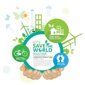 دانلود وکتور لایه باز اینفوگرافی انرژی سبز