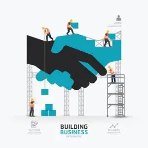 دانلود وکتور لایه باز اینفوگرافی کسب و کار ساختمانی