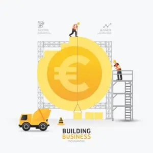 دانلود وکتور لایه باز اینفوگرافی کسب و کار ساختمانی