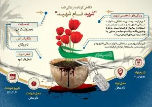 دانلود طرح لایه باز پوستر معرفی شهید