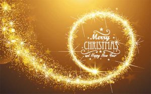 دانلود طرح لایه‌ باز انتزاعی حلقه نورانی کریسمس