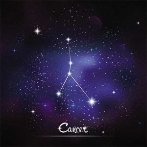 دانلود وکتور لایه‌ باز انتزاعی کهکشانی صورت فلکی سرطان