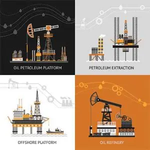 دانلود وکتور لایه باز سکوی نفتی و پالایشگاه