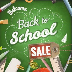 دانلود وکتور لایه باز تخفیف لوازم تحریر (نوشت‌افزار)