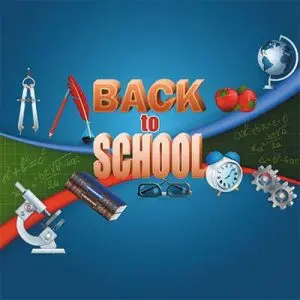 دانلود وکتور لایه باز پوستر فروش ویژه نوشت‌افزار