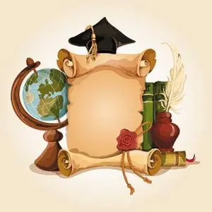 دانلود طرح لایه‌ باز لوح تقدیر علمی