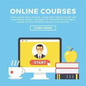 دانلود طرح لایه‌ باز سایت آموزش آنلاین