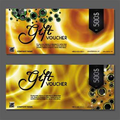 دانلود طرح لایه‌ باز کارت هدیه مبلغ‌دار با دو نمونه