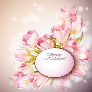 دانلود وکتور لایه باز بکگراند گل