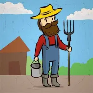 دانلود وکتور لایه باز کشاورزی سبک کارتونی
